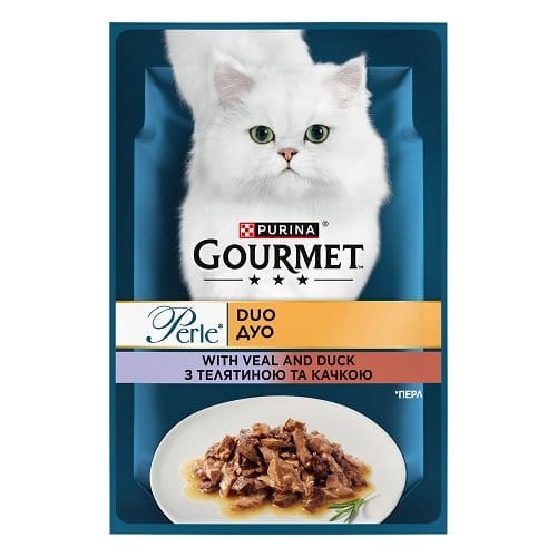 Gourmet. Влажный корм для взрослых котов с курицей и говядиной. 85 г.