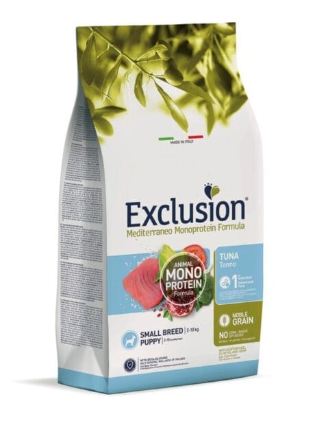 Exclusion. Hrană uscată monoproteică pentru cățeluși de rase mici (ton) 2kg