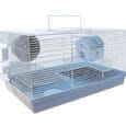 Panama Pet. Клетка для грызунов с бело-голубым дизайном. 47x30x27 см.