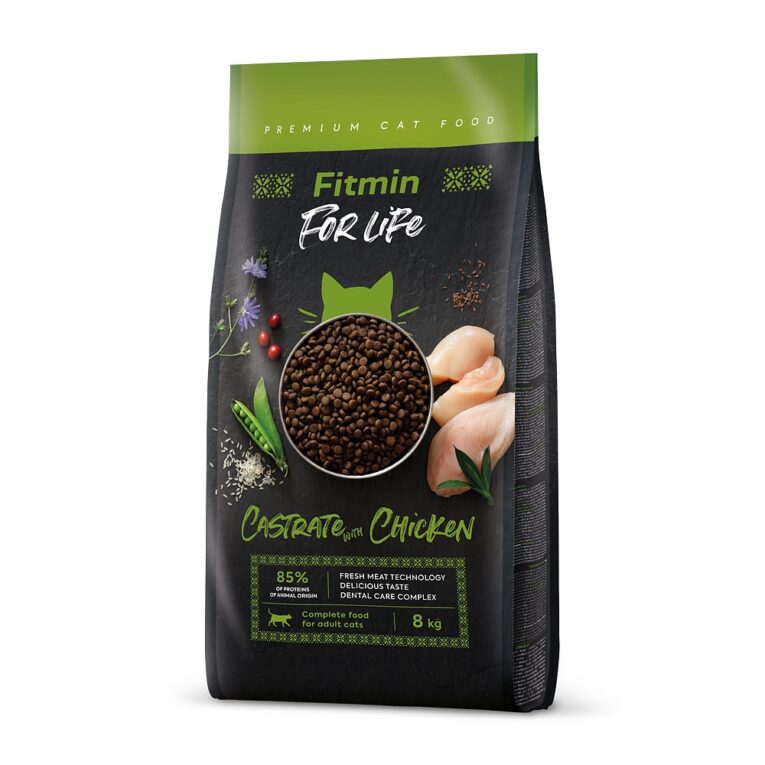 Fitmin. Сухой корм для кастрированных кошек с курицей. 8 кг.