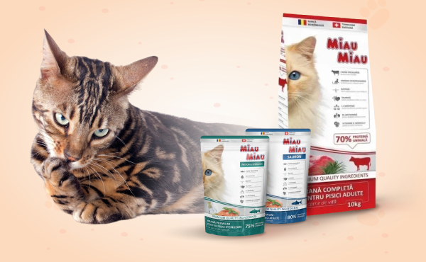 Купи 10 кг сухого корма Miau Miau для кошек и получи 2×800 г в подарок!