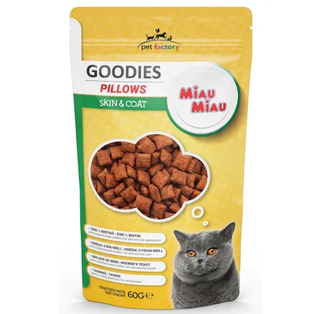 Miau Miau. Recompense pentru pisici Skin & Coat Pillows, 60 gr