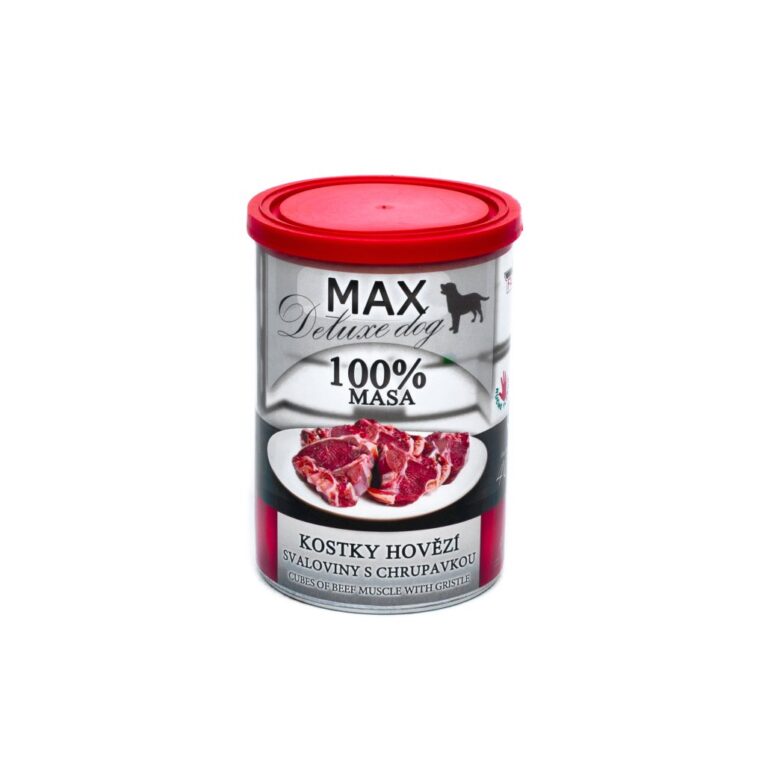 MAX. Консервы для собак с говяжьей мускулатурой и хрящом. 400 г